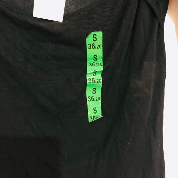 ZARA Women's Top Knit Cut Out Half‎ Sleeve Round Neck Black Size Small NWT - Picture 4 of 11